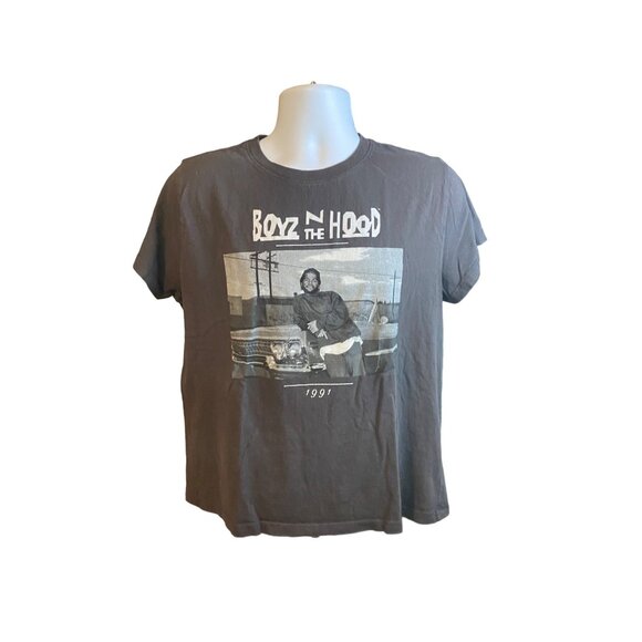 Mad Engine Boyz N The Hood T Shirt Womens Large Black Hip Hop Ice Cube 1991 - Picture 2 of 8